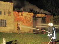 Brand einer Scheune in Lodenau