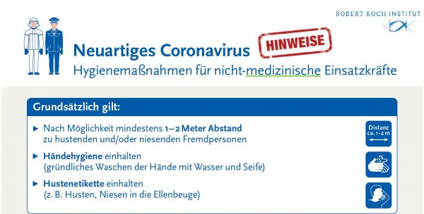 Coronavirus Hinweise